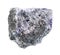 rough stibnite (antimonite) ore on amethyst rock