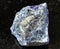 Rough Stibnite Antimonite ore on black