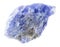 rough tanzanite stone on white