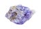 rough Tanzanite (violet zoisite) rock isolated
