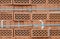 Rough Texture of Rows Red Lightweight Brick