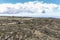 Rough volcanic lava landscape in volcano national park, Hawaii