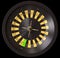 Roulette Wheel Black And Yellow