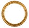 Round antique gilt picture frame