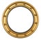 Round antique gilt picture frame