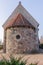 A round apse of a medieval stone churh