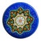 Round Arabic colored ornament.