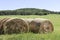 Round Bales of Hay on a Field