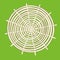 Round bamboo mat