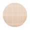 A Round Bamboo Mat on White Background