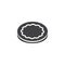 Round biscuit cookies vector icon