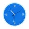 Round blue clock