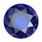 Round blue sapphire