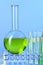 Round Bottom Flask and Test Tubes