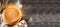 round bran bread on a wooden background, top view. banner