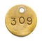 Round Brass Tag