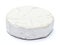 Round brie or camambert cheese on a white background