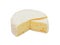 Round Brie cheese, isolated