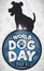 Round Button with Dog Silhouette for World Dog Day Event, Vector Illustration