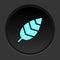 Round button icon, bird feather. Button banner round, badge interface for application illustration