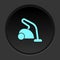 Round button icon, cleaner, vacuum. Button banner round, badge interface for application illustration