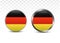 Round button national flag of Germany