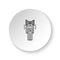 Round button for web icon, commission, marketing. Button banner round, badge interface for application illustration