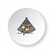 Round button for web icon, Diseases, ultrasound, baby. Button banner round, badge interface for application illustration