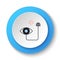 Round button for web icon. gps, smart, location. Button banner round, badge interface for application illustration