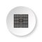 Round button for web icon, Jail, door, icon. Button banner round, badge interface for application illustration