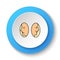 Round button for web icon, Theater drama, comedy. Button banner round, badge interface for application illustration