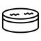 Round candle icon outline vector. Class apron