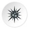 Round cell virus icon circle