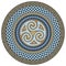 Round Celtic Design. Ancient Celtic magic mandala
