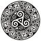 Round Celtic Design. Celtic mandala