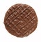 Round chocolate biscuit