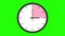 round clock animation wall clock 3 clock greenscreen animation