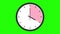 round clock animation wall clock 4 clock greenscreen animation