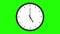 round clock animation wall clock 5 clock greenscreen animation