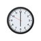 Round Clock Mockup Showing 6 O\\\'clock