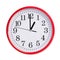 Round clock shows exactly one o\'clock