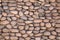 Round cobblestone wall