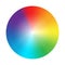 Round color palette. Rainbow gradient. Vector illustration.