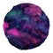 Round colorful cosmic background, colorful watercolor universe