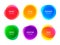 Round colorful vector abstract shapes. Color gradient round banners, creative art and graphic design
