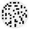 Round Crossword Circular Shape Empty Pattern