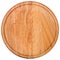 Round cutting board. Top view