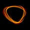 Round energy frame. Shining circle banner. Magic light neon energy circle. Glowing fire ring trace.