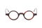 Round eyeglasses Black frame for businessman  Myopia (nearsightedness)