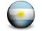 Round Flag of Argentina